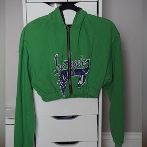 Adika Cropped Zip Up